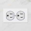 Recherche de débouché électrique cartes visite Affaires