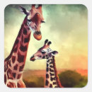 Recherche de girafe adorable autocollants Bébé