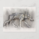 Recherche de jeune loup cartes postales Chiot