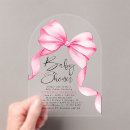 Recherche de bow baby shower fille invitations Arc rose