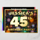 Recherche de 45 ans invitations Fête d'anniversaire