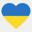 Recherche de symbole ukrainien autocollants Drapeau