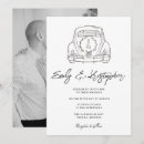 Recherche de voiture de mariage invitations Noir et blanc