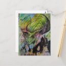 Recherche de crâne coloré cartes postales Vintage