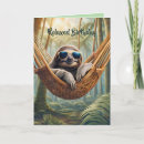 Recherche de paresse cartes anniversaire cartes Animal