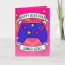 Zoek naar gamer girl kaarten For her