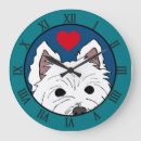 Recherche de westie horloges Animal familier