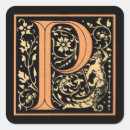 Recherche de lettre vintage autocollants Monogramme