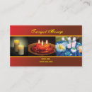 Recherche de relaxation cartes visite Massage
