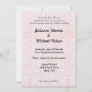 Recherche de rose de damassé mariage invitations Pour elle