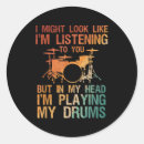 Recherche de percussions autocollants Drôle
