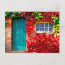 Recherche de mur en bois cartes postales Rouge