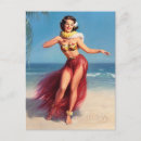 Recherche de fille hawaïenne cartes postales Vintage