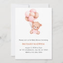 Recherche de balloon baby shower fille invitations Ours