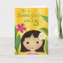 Recherche de 5ème anniversaire cartes Girl
