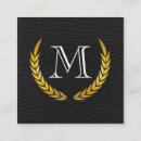 Recherche de éléments cartes visite Monogramme