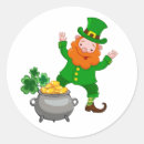 Recherche de leprechaun autocollants Heureux