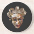 Recherche de masque vénitien dessous de verres Italie