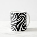 Recherche de motif zèbre tasses Noir