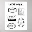 Recherche de chic urbain posters Noir et blanc