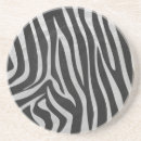 Recherche de zèbre noir et blanc dessous de verres Tendance