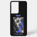Recherche de police samsung coques Ligne bleue mince