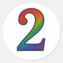 Zoek naar nummer twee stickers Modern