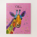 Recherche de girafffes puzzles Pour elle