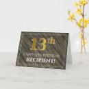 Recherche de 13ème anniversaire cartes Nom
