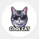 Recherche de cool cat autocollants Drôle