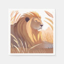 Recherche de roi lion serviettes Aquarelle
