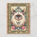 Recherche de photo de chat cartes postales Vintage