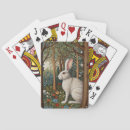 Recherche de lapin blanc jeux de cartes Floral