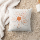 Zoek naar oranje bloemen kussens Abstract