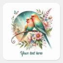 Zoek naar liefde vogels stickers Aanpasbaar