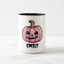 Recherche de citrouille de halloween tasses Typographie
