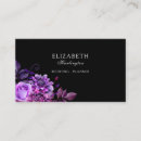 Recherche de violette et noir cartes visite Maquillage