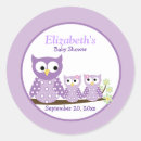 Recherche de hibou pourpre autocollants Chouettes