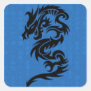 Recherche de dragon bleu autocollants Asiatique