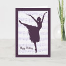 Recherche de danse de ballet vœux cartes Silhouette