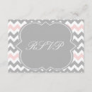 Recherche de chevron gris blanc invitations Rose