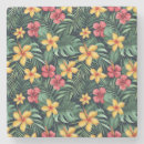 Recherche de fleurs tropicales dessous de verres Hawaïen