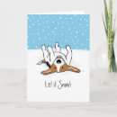 Recherche de chien beagle vœux cartes Neige