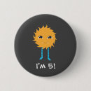 Recherche de monstres mignons badges Pour enfants