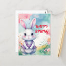 Recherche de lapin de bébé cartes postales Pastel