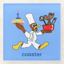 Recherche de canard drôle dessous de verres Bleu