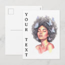 Recherche de cheveux naturels cartes postales Pour elle