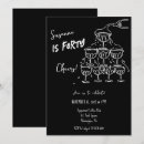 Recherche de 40 ans invitations Noir et blanc