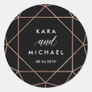 Zoek naar diamanten bruiloft stickers Roos gold