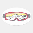 Recherche de lunettes de ski autocollants Hiver